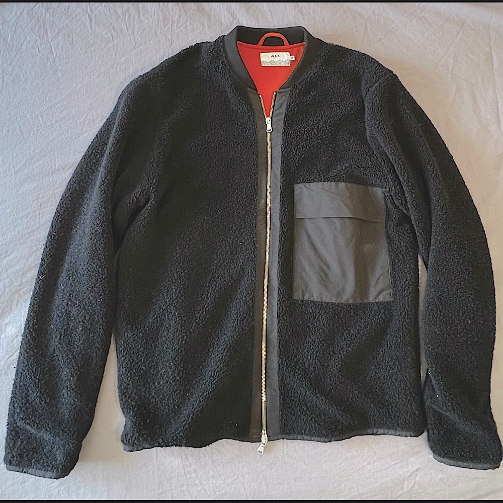 Fleece Bomber Jacket made by Wax London